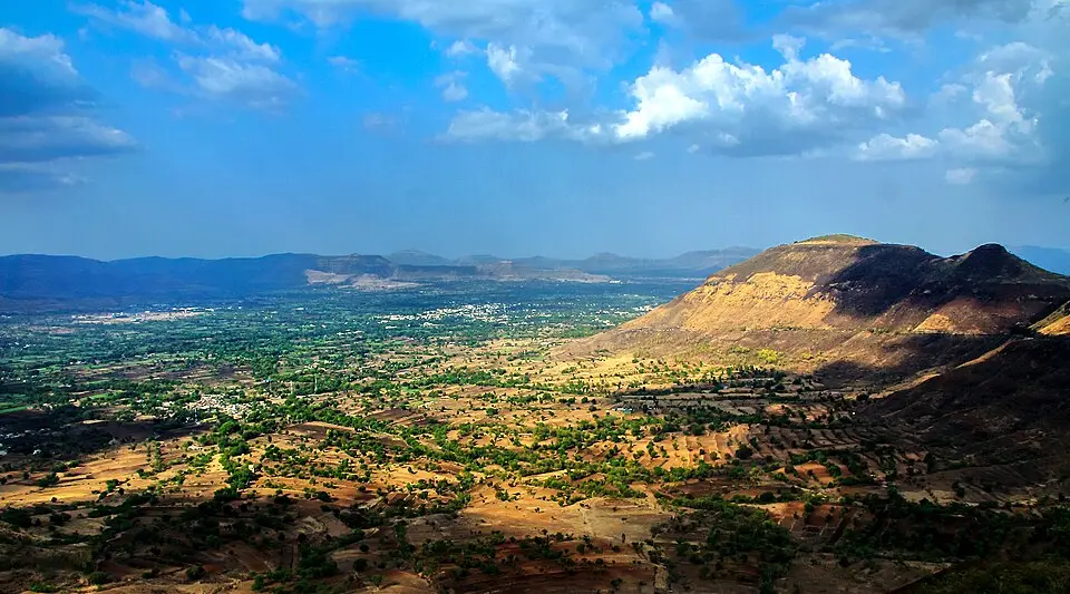 Layered forested ridges of the Sahyadri at Mahabaleshwar